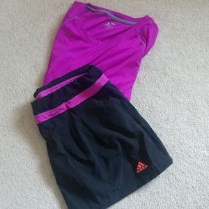 Nwt Adidas exercise skirt sz M & c9 top to match